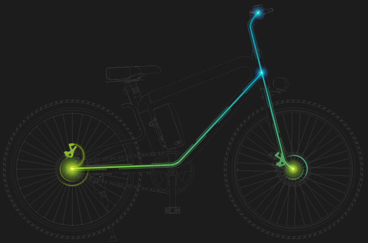 leichtes Trekking Fahrrad
